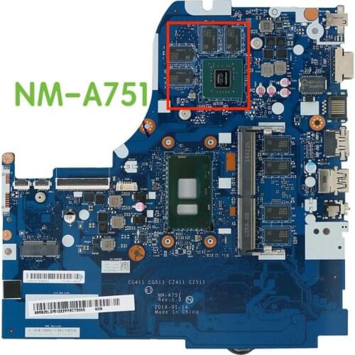 Suitable For Lenovo 310-15ISK 510-15ISK Laptop Motherboard I5-6200U CG411 CG511 NM-A751 Rev:1.0 Mainboard 100% tested fully work