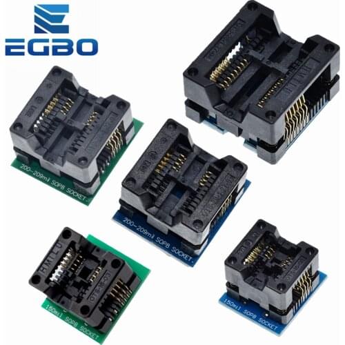 SOP16 to DIP8 Wide-body Seat Wide 150mil 200mil 208mil 209mil 300mil Programmer SOP8 Adapter Socket for EZP2010 EZP2013 CH341A