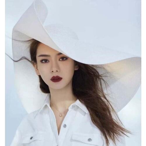 Supper Large Wide Brim 30CM Oversized Beach Hats For Women Summer Straw Hat Ladys Foldable Sun Shade Hat Wholesale Dropshipping