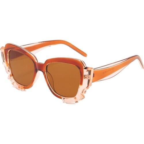 Vintage Cat Eye Sunglasses Women Men Luxury Design Irregular Sun Glasses Personality Crystal Mirror Goggles UV400