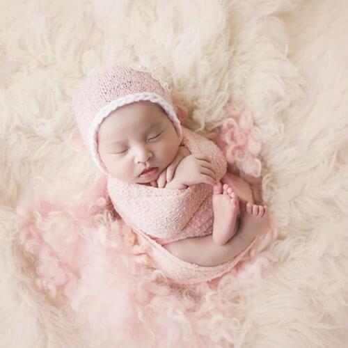 Knitted Jersey stretch wraps photography props Newborn stretch knit wraps Baby swaddle blanket photo props