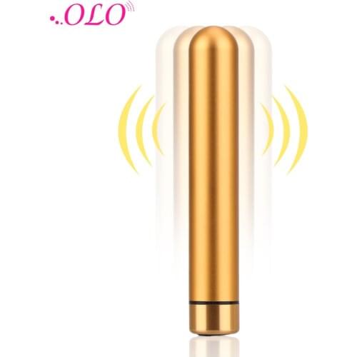 OLO 10 Frequency Gold/Silver Color Mini Bullet Vibrator Clitoris Stimulator Sex Products Adult Sex Toys for Women Masturbator