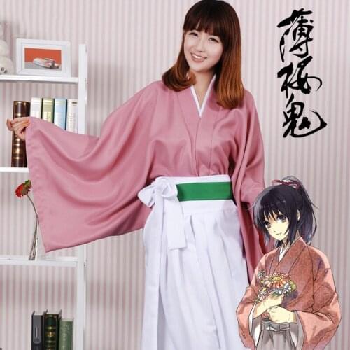 Japanese Kimono Costume Women Anime Cosplay Performance Costumes Oriental Traditional Kimono Female Yukata Clothing DQL1872