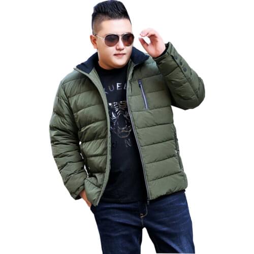 New Winter jacket Mens Warm Coat Fashion Park Casual jacket Short Paragraph Thickening Large size XL-9XL 10XL Mens Black Coat