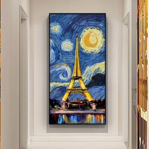 Famous Starry Sky Cafe Field Oil Paintings Van Gogh Landscape Posters and Prints Nordic Wall Art Pictures Living Room Home Decor