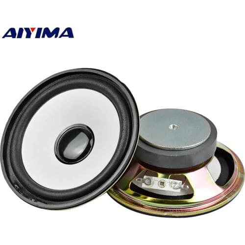 AIYIMA 2PCS 2Ohm 5W Audio Speaker 4 inch 100mm Woofer Bass low Frequency Altavoz Round loudSpeaker DIY Home Theater Sound System