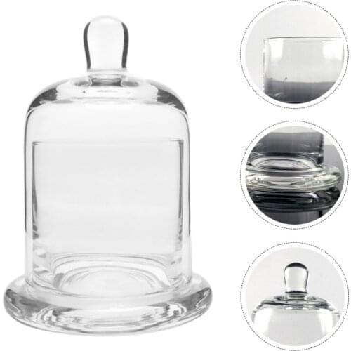 1 Set Glass Candle Holder Simple Candleholder Party Candlestick (Transparent)