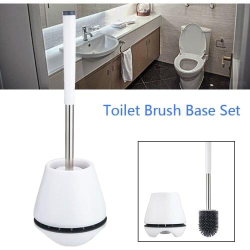 1PC Toilet Brush Silicone Soft Bristle Base Holder Bathroom Cleaning Set For Toilet Bathroom Parts Set Household Supplies