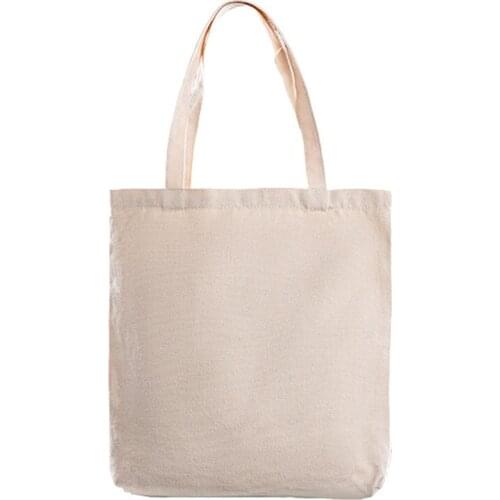 100pcs/lot) Wholesale blank natural cotton shopping bag with zipper