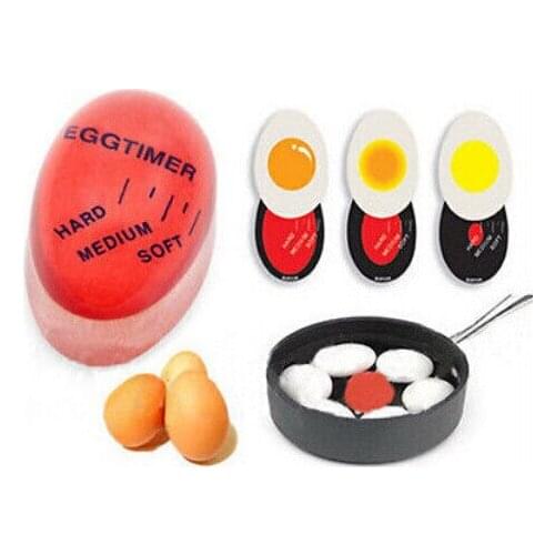 100PCS Fashion Perfect Color Changing Timer Egg Yummy Soft Hard Boiled Eggs Cooking Kitchen