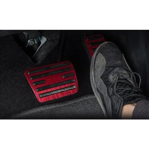 2pcs for MG MG6 2018 Accelerator pedal Brake pedal Antiskid free punching Aluminium alloy