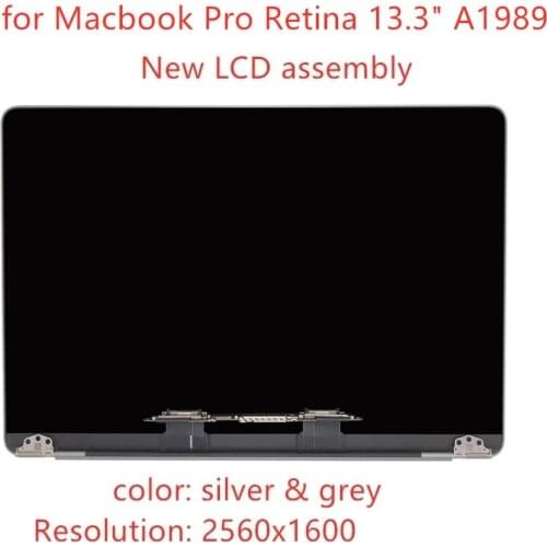 2019 2018 New Space Grey EMC 3358 For Macbook Pro Retina 13" A1989 Full LCD Display Screen Complete Assembly replace MV972xx/A