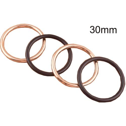 30mm O rings buckle light Gold /black o-rings Buckles belts Purse 6 Pcs Connection alloy metal shoes bags Belt Buckles DIY