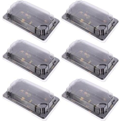 50Pcs Disposable Sushi Box Plastic Sushi Packing Box Portable Food Storage Box For Home Outside