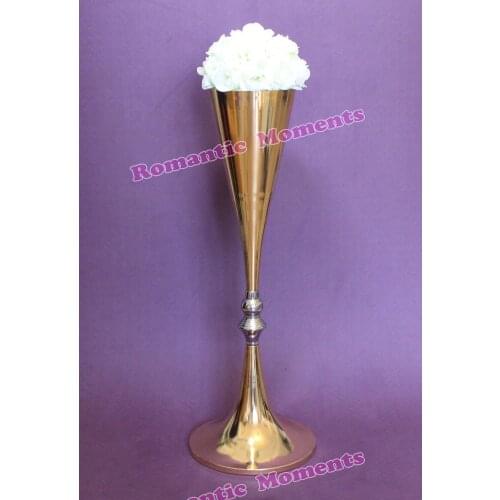 70cm(H) Gold Wedding Flower Vase Table Centerpiece Wedding Props 10 pcs/lot
