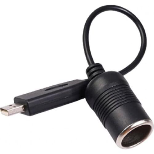 Converter Adapter USB Male 5V to 12V Car Interior Part Lighter Female Power Cord Auto Accessories