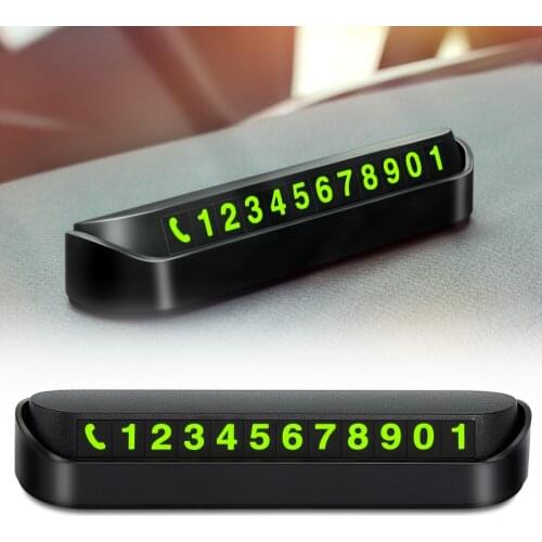 Car Luminous Temporary Parking Card Phone Number For Subaru/Nissan/Toyota/GEELY/Chevy/LiFan/Hyundai/Citroen/Lexus/Renault