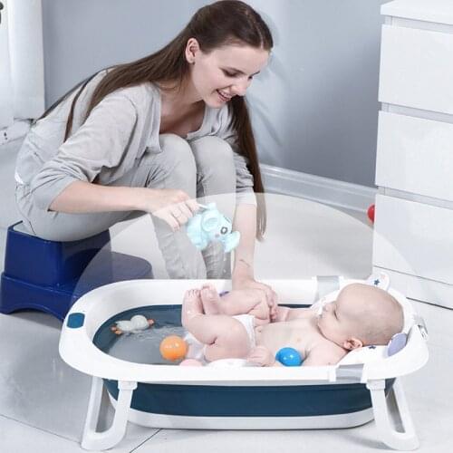 Large Folding Baby Bath Tub Swimming Pool Portable Bath Bucket Newborn Baby Swim Tubs Children Non-Slip Kids water play pool