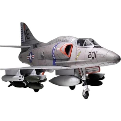 American A-4 Skyhawk Attack Aircraft Paper Model DIY Aircraft Model Paper Attack Plane K7M7