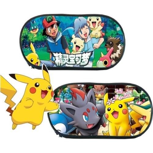 Pokemon Pencil Case Cartoon Pikachu Pen Bag Box for Kids Gift Cosmetic Stationery Pouch School Supplies Zakka