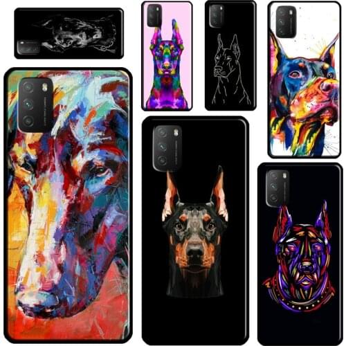 Animals Doberman dog For POCO X3 Pro F2 F3 M3 Case For Xiaomi Mi 11 Ultra Note 10 Lite Mi A3 9T 10T Pro Cover