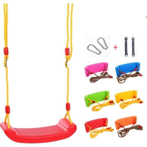 Children plastic swing with chains hooks swing seat sports fitness supplies playground park swing accessories household swing