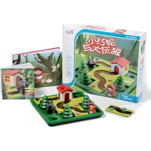 Little Red Riding and Three Little Piggies Deluxe Skill-Building Smart Board Puzzle Logic Game featuring for Ages 4-7 toys