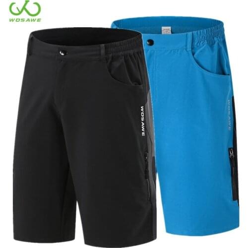 WOSAWE Summer Motorcycle Shorts Breathable Water Rain Resistant Outdoor Sports Bicycle Underpants Motocross MTB Middle Pants