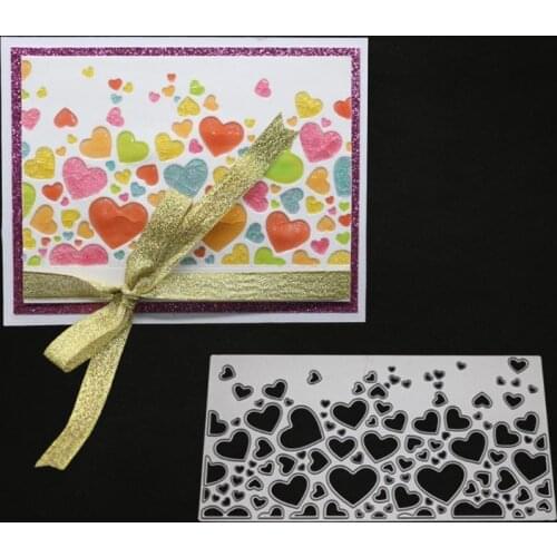 Hearts Metal Cutting Dies Stencil Scrapbooking DIY Album Stamp Paper Card Emboss T8WB