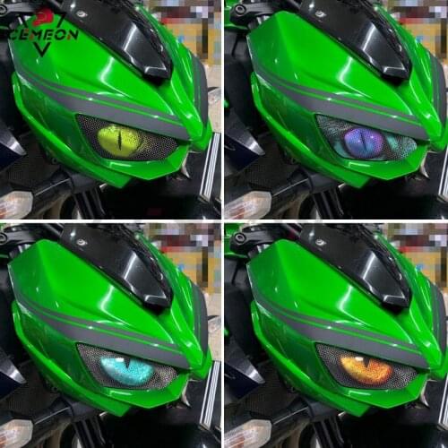 Motorcycle headlight eye decoration sticker For Kawasaki Z1000 2014-2016 headlight decal protective film