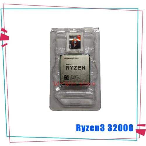 New AMD Ryzen 3 3200G R3 3200G 3.6 GHz Quad-Core Quad-Thread 65W CPU Processor L3=4M YD3200C5M4MFH Socket AM4 Without Fan