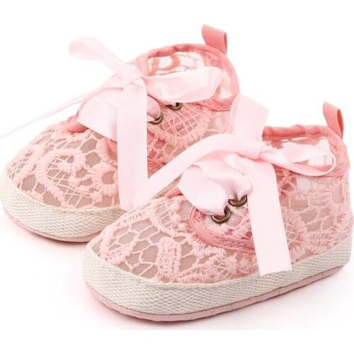 Autumn Baby Girls Breathable Anti-Slip Floral Shoes Toddler Soft Soled Hollow Design Walking Shoes 2021