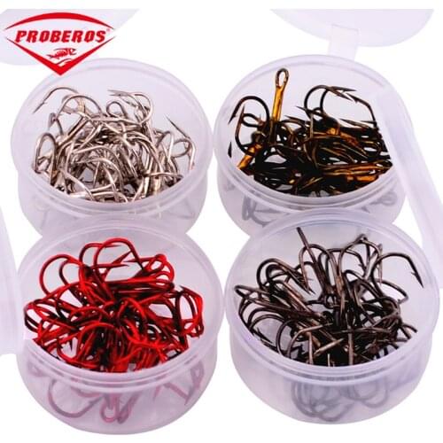 PRO BEROS 20pcs/lot Super Strong Explosion Hooks Sharp Hooks 2#-4#-6#-8#-10# Fishing Tackle Fishhook Terminal Tackle