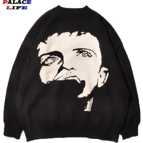 Oversize High Street T Shirt Men 2021 Streetwear Harajuku Rap Masked Man Print Tshirt Half Sleeve Cotton Casual T-Shirt Black