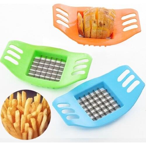 1 pc Potato Cutter Stainless Steel Vegetable Potato Slicer Cutter Potato Cutting Device Square Slicers Cut Fries Device CP145