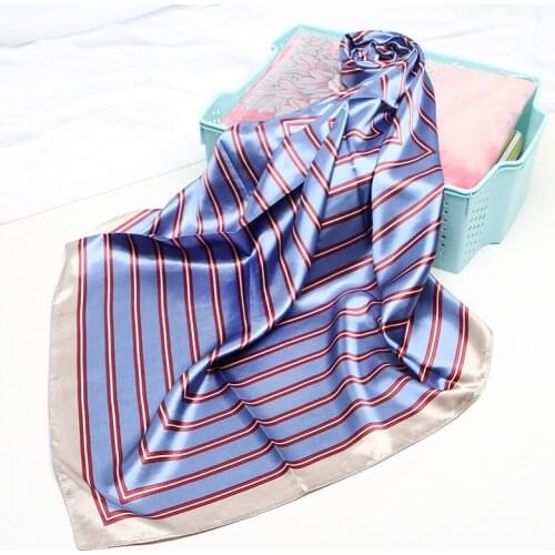 90*90cm Silk square Scarves Women Foulard Square Head Hijab Scarf Ladies Satiny Shawl wrap muffler pareo female hijab poncho