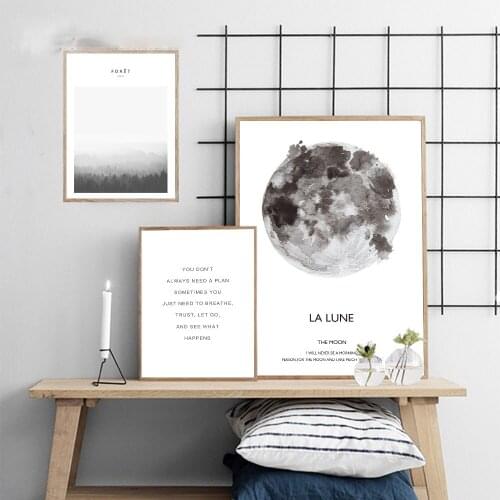 Nordic Landscape Canvas Picture Posters and Prints for Wall Decor Minimalist Wall Art Picture On Loft Frameless Painting