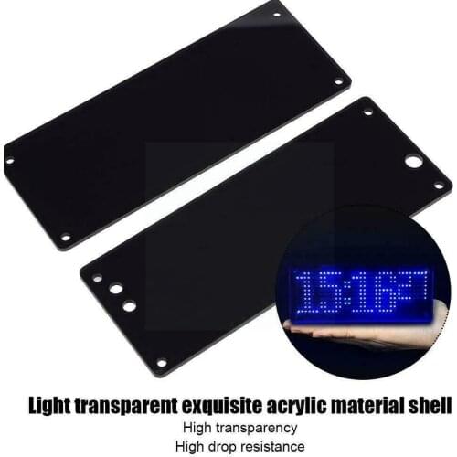 SMD LED Dot Matrixs Digital Clock Production Kit Electronic Kit Accessory Parts Production DIY Clock Electronic W0G8