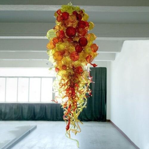 Grape Shape Glass Bubble Chandelier Luxury Home Decoration Lighting Living Room Hanging Pendant Lamps