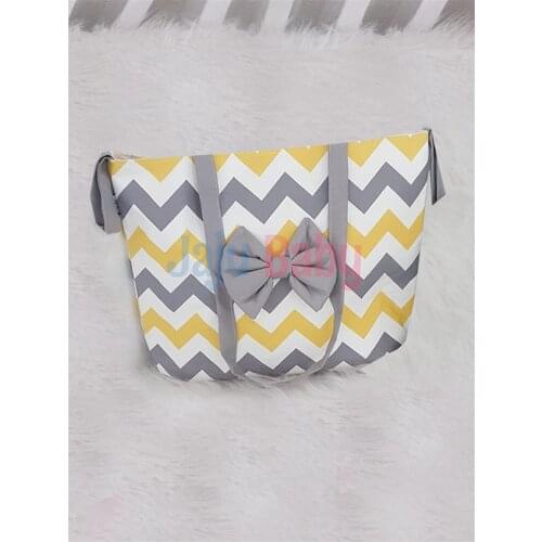 Jaju Baby Yellow Gray Zigzag Baby Care Bag