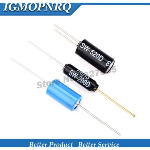 SW-200D -420 -520D SW-18010P-18015P-18020P-58010P 12V Highly Vibration switch Ball Tilt Double bead Angle Spring Sensor Switches