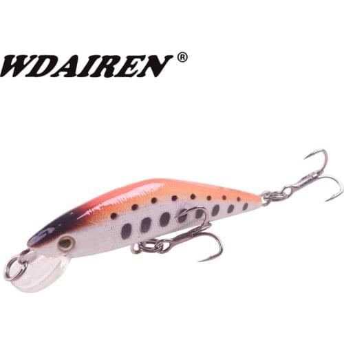 WDAIREN Minnow Hard Bait 5.5cm 4.8g Sinking Fishing Lure VMC Hook Isca Artificial Pesca Leurre Peche Fishing Wobblers WD-486