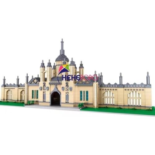 No.8030 World Architecture Cambridge University 3D Model DIY Mini Diamond Blocks Bricks Building Toy for Children no Box