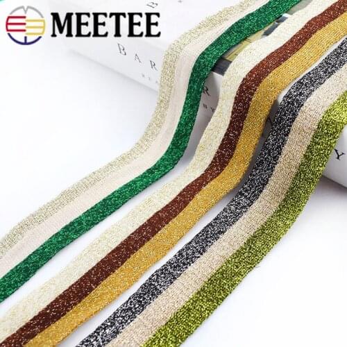5/15yards 3cm Polyester Knitting Stripe Webbings Sport Pants Cloth Elastic Band Stretching Lace Ribbons DIY Garments Accessories