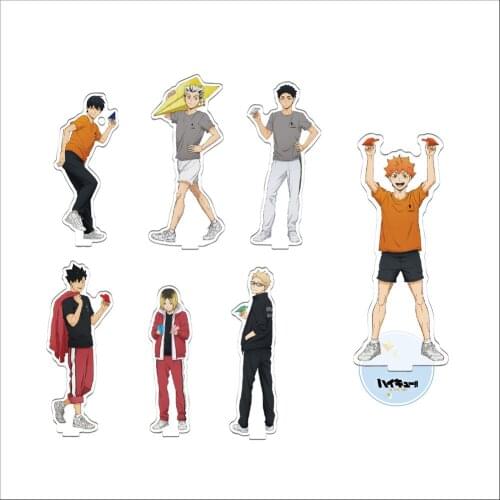Anime Haikyuu Figures Desk Plate Models Acrylic Stand Model Toys Action Figures Desk Decor Ornaments