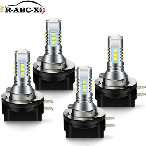 RUIANDSION Wholesale 4Pcs H11B 80W Car Fog Light Auto LED Driving Lamp XBD 16SMD 6000K White 12V 24V For Hyundai KIA Ford