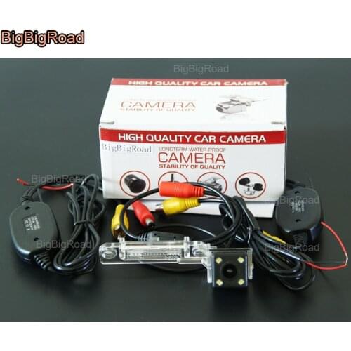 BigBigRoad For Volkswagen Passat Multivan T5 SAGITAR Jetta Touran Caddy Transporter Wireless Camera Car Rear View Backup Camera
