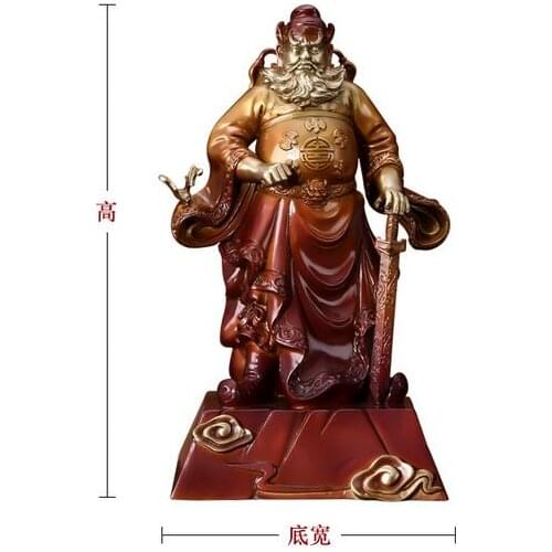 Bronze copper mineral pigment folk Buddha exorcise evil spirits Zhong Kui