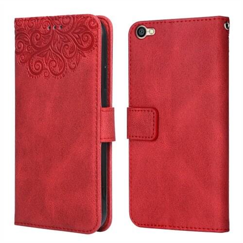 For Xiaomi Redmi Y1 Lite Flower Embossing Case Coque for Redmi Y1 Lite Wallet Flip Leather Case for Xiaomi Y1 Lite Cover