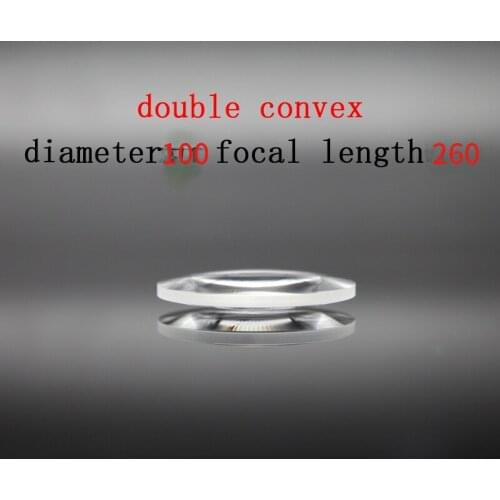 Diameter 90mm Focal Length 240mm Optical Double Convex Lens Factory Custom Optical Glass Prism and Lens